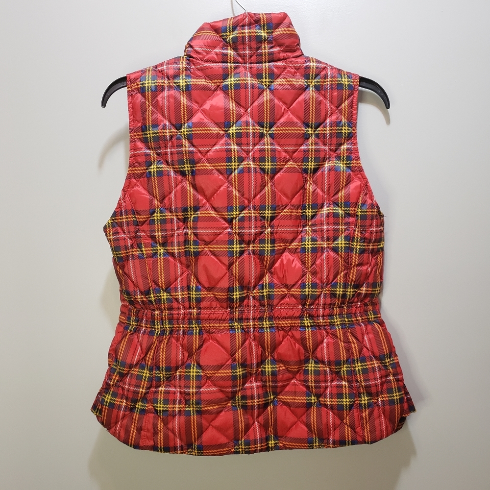 Talbots Down Puffer Vest Holiday Sz. XS EUC - Picture 5 of 10